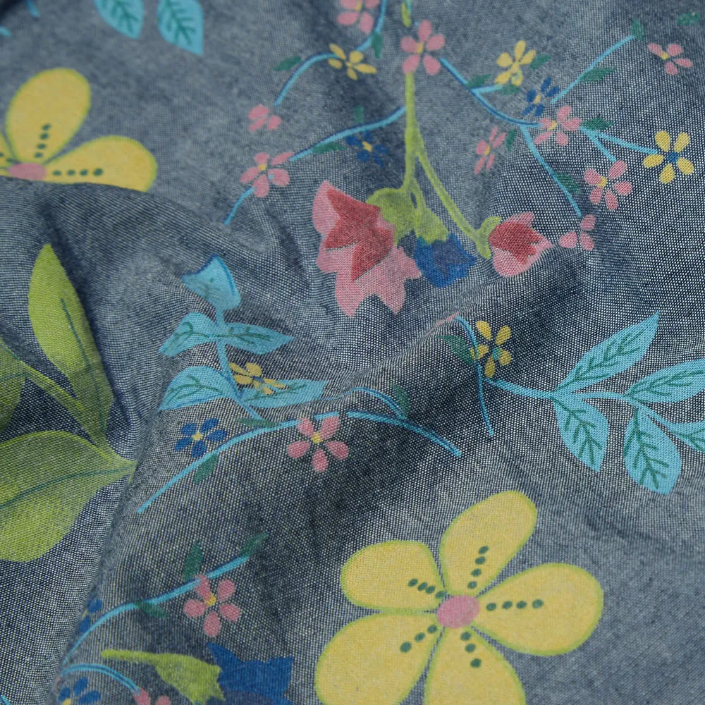 Engineered Garments 19th Century Button Down ShirtBlue Floral Print