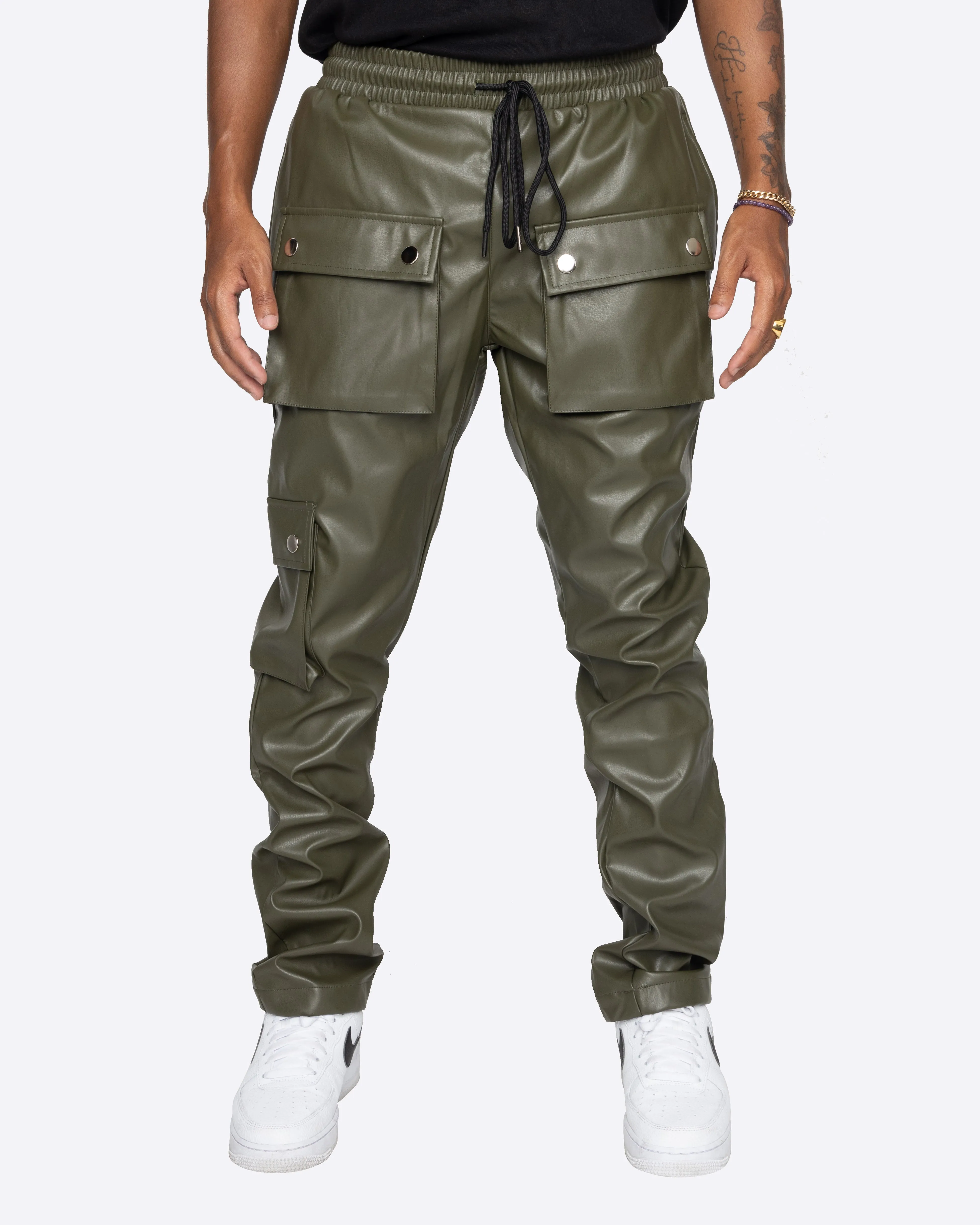 EPTM GOPACHI SNAP CARGO PANTS-OLIVE