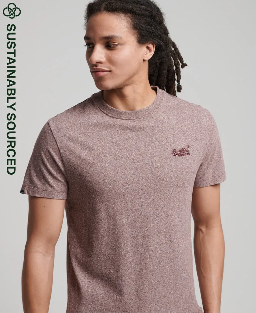 Essential T Shirt | Tois Burgundy Grit