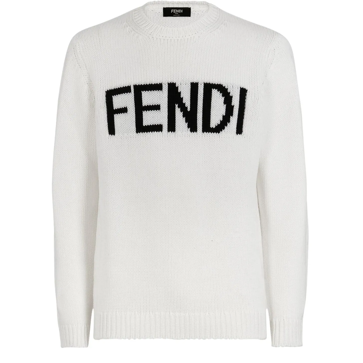 FENDI  |Crew Neck Pullovers Unisex Wool Fine Gauge Street Style