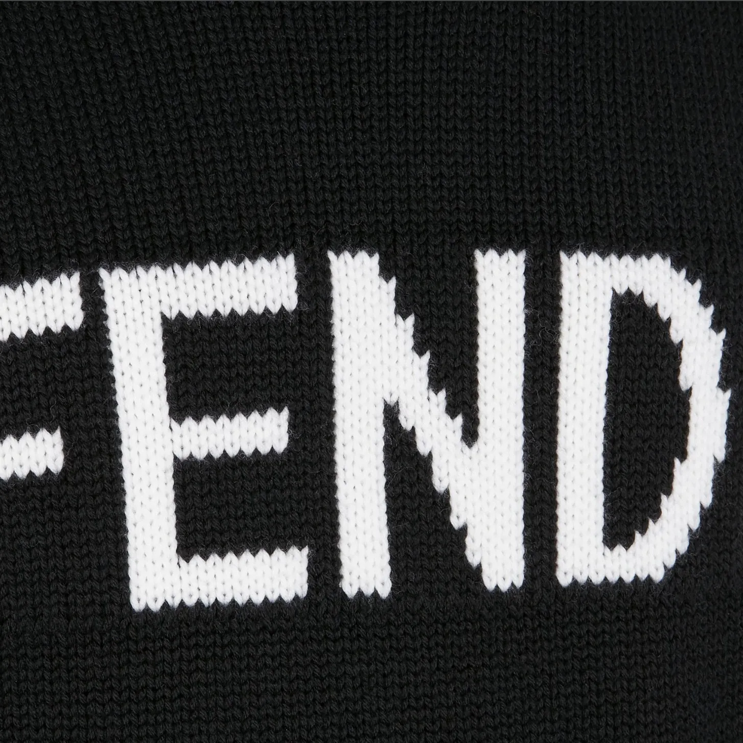 FENDI  |Crew Neck Pullovers Unisex Wool Fine Gauge Street Style