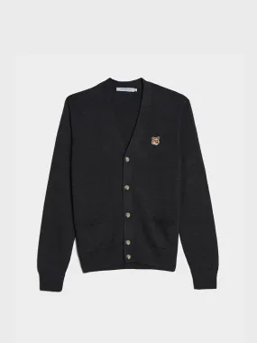 Fox Head Patch Classic Cardigan, Anthracite Melange