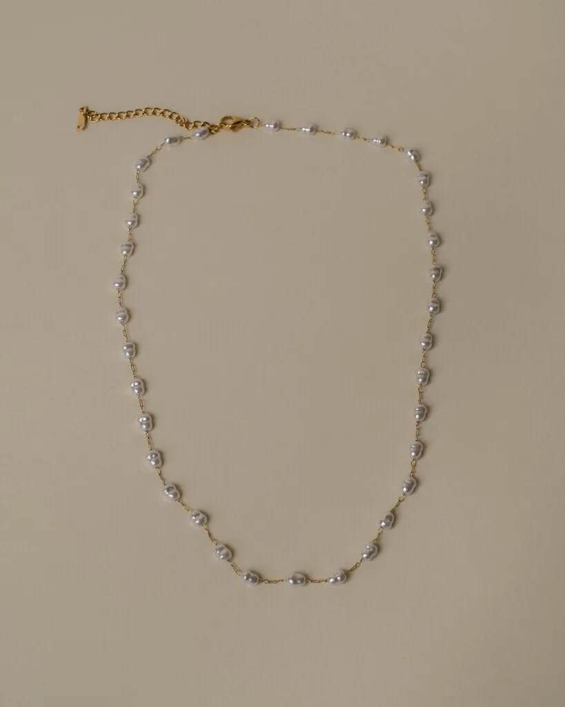 Fresh Water Pearl Chain Necklace