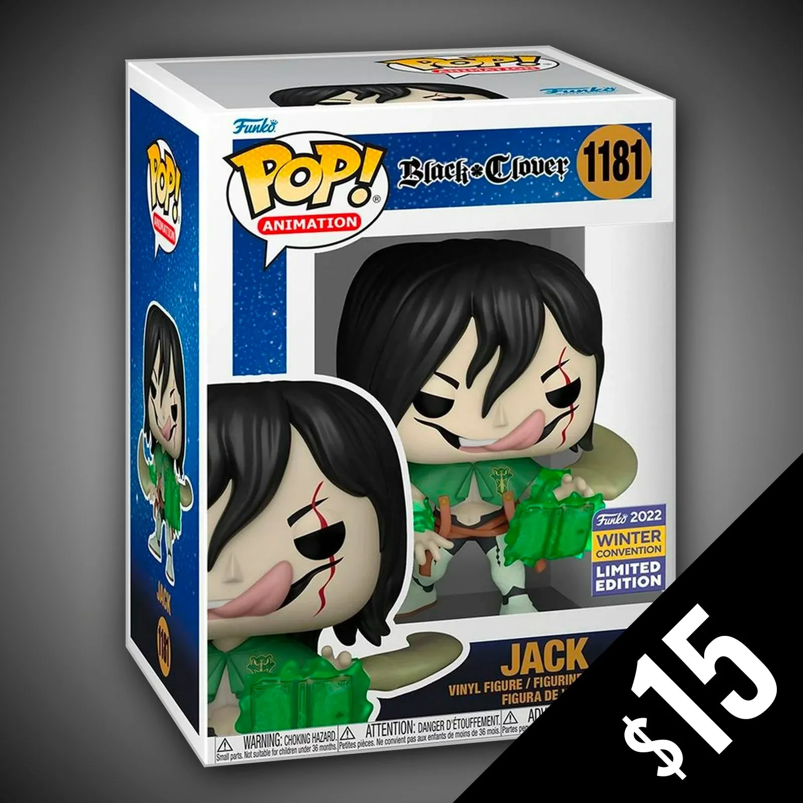 Funko Pop! Black Clover: Jack #1181 (Winter 2022 Shared Sticker)