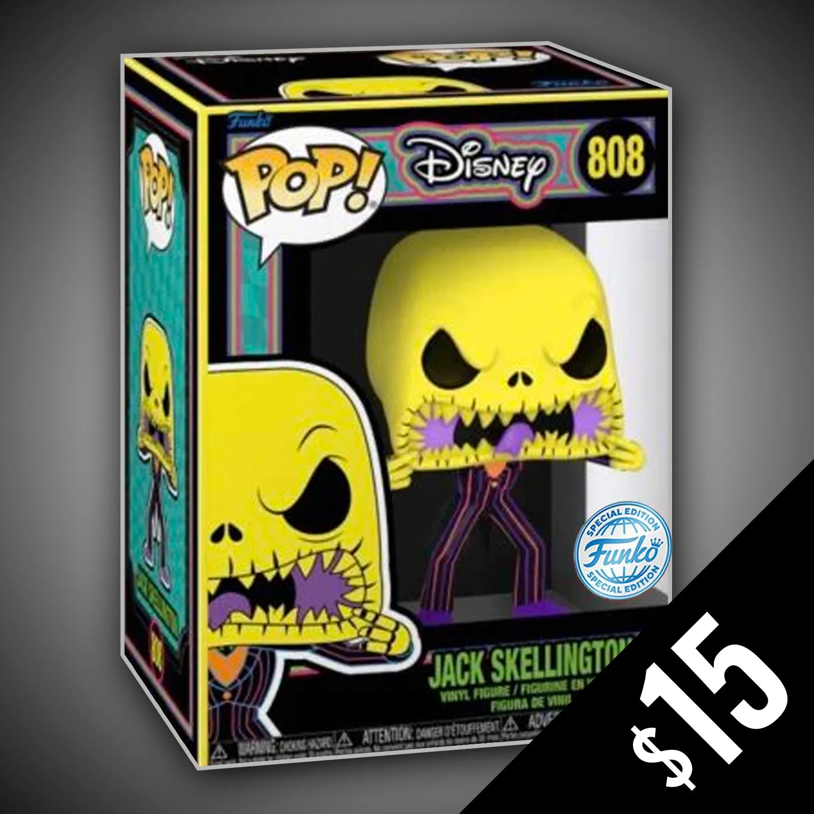 Funko Pop! Disney: Jack Skellington #808 Blacklight (SE)