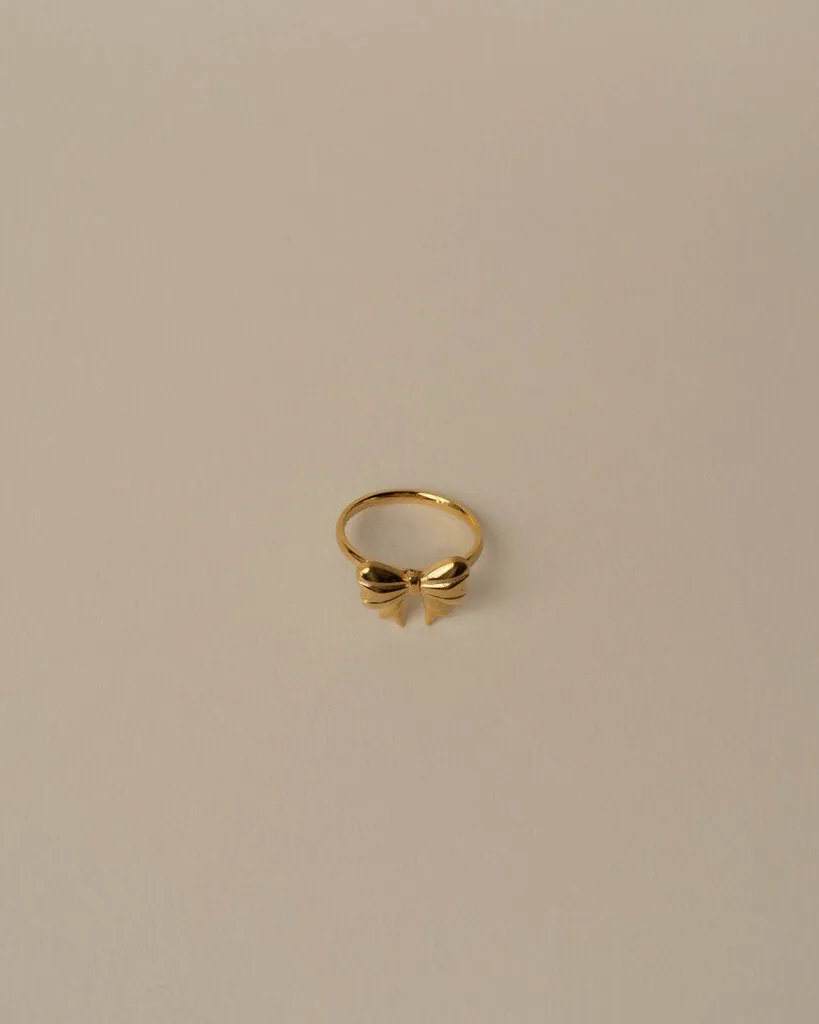 Gold Bow Ring