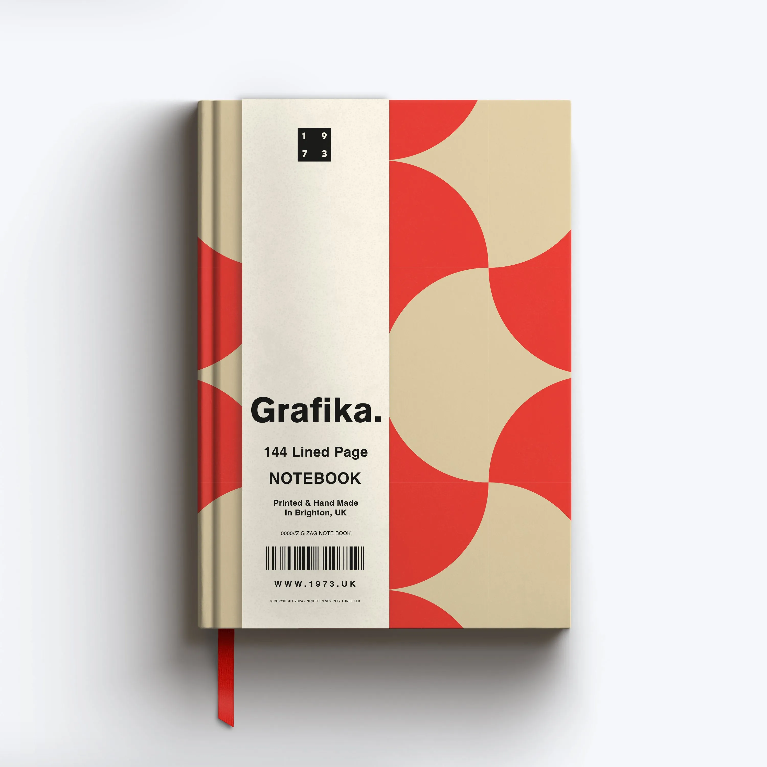 Grafika Semi Circle A5 Lined Notebook