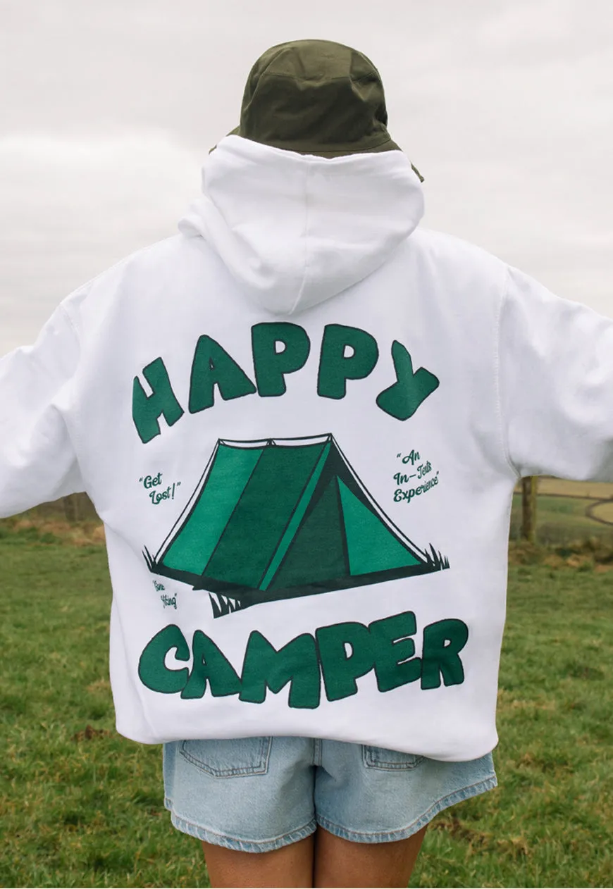 Happy Camper Women's Slogan Hoodie