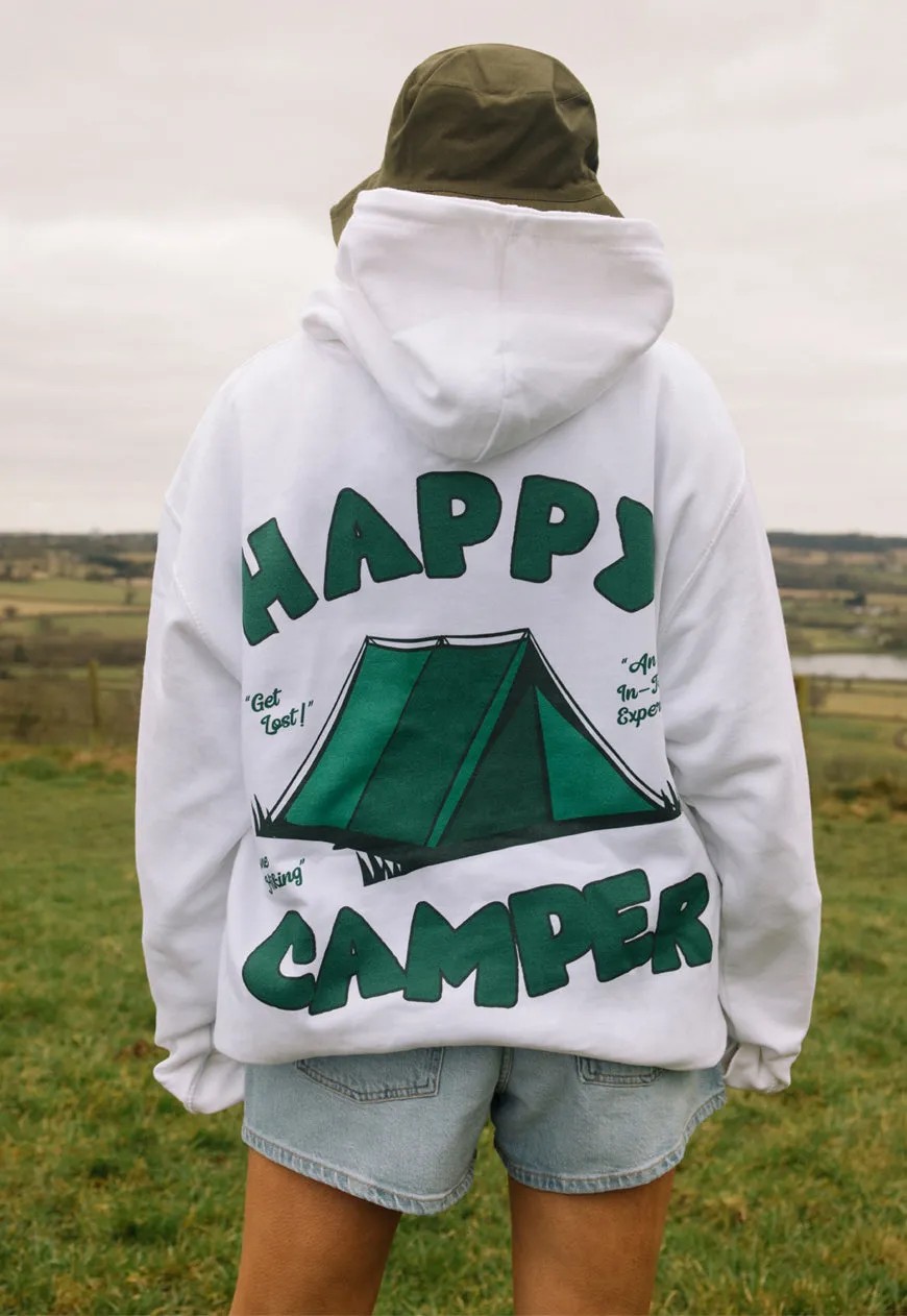 Happy Camper Women's Slogan Hoodie