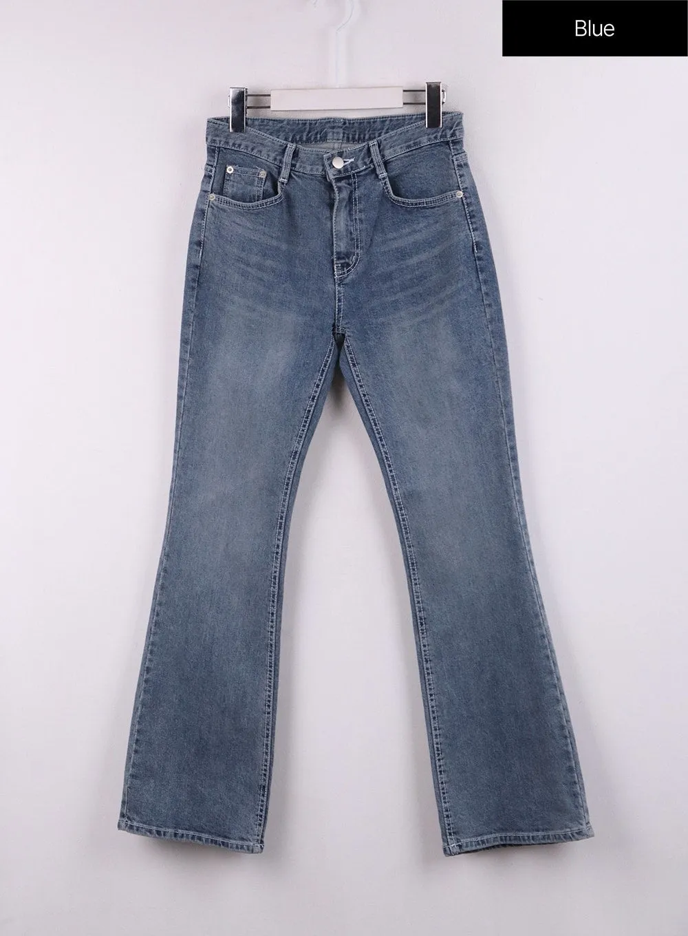 High Waist Cropped Straight Leg Jeans CJ425