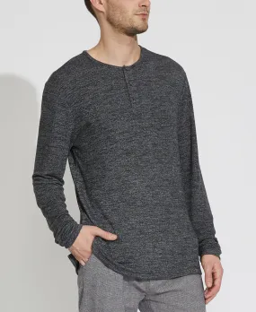 Hogan Crewneck Henley (Heather Dark Charcoal)