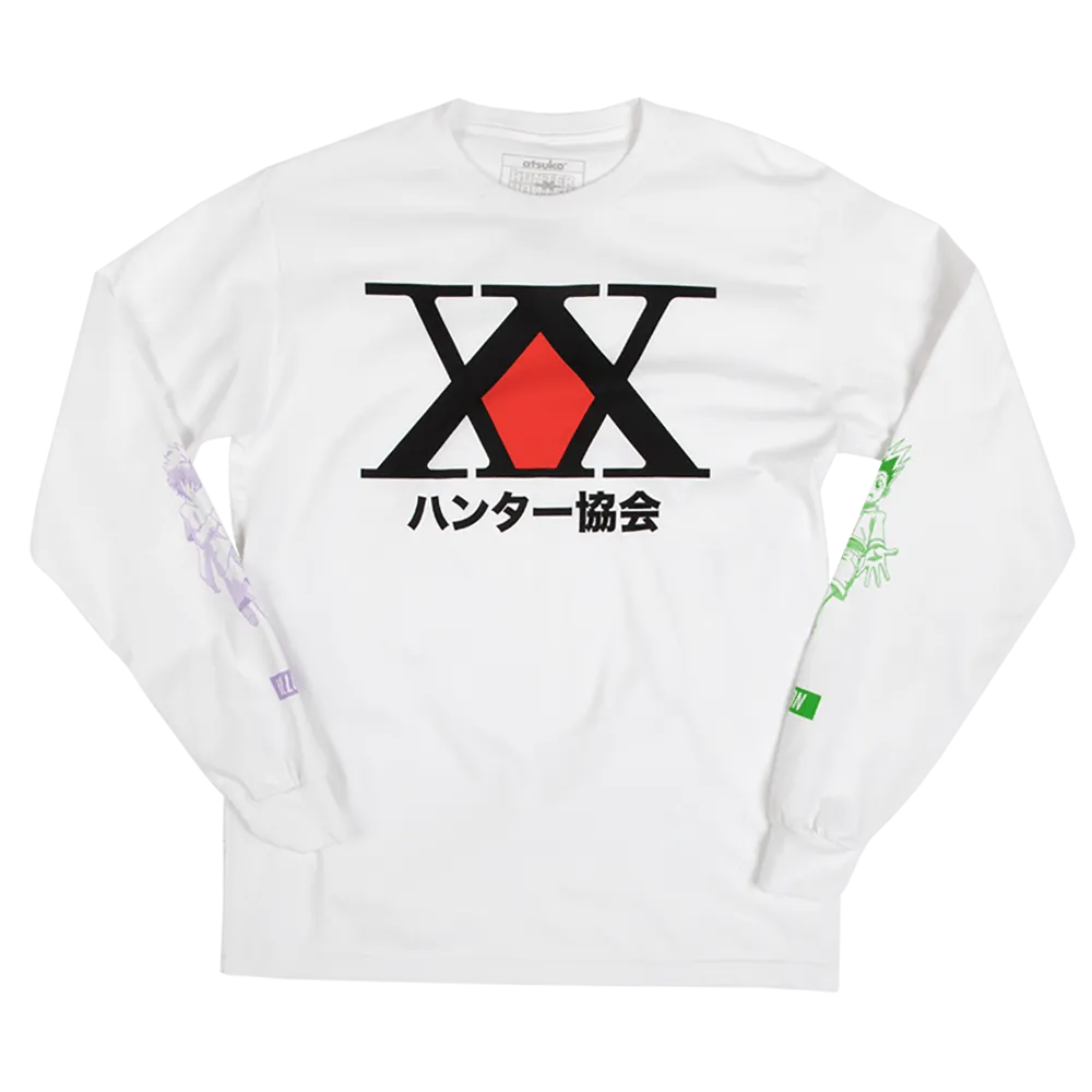 Hunter Association White Long Sleeve Tee