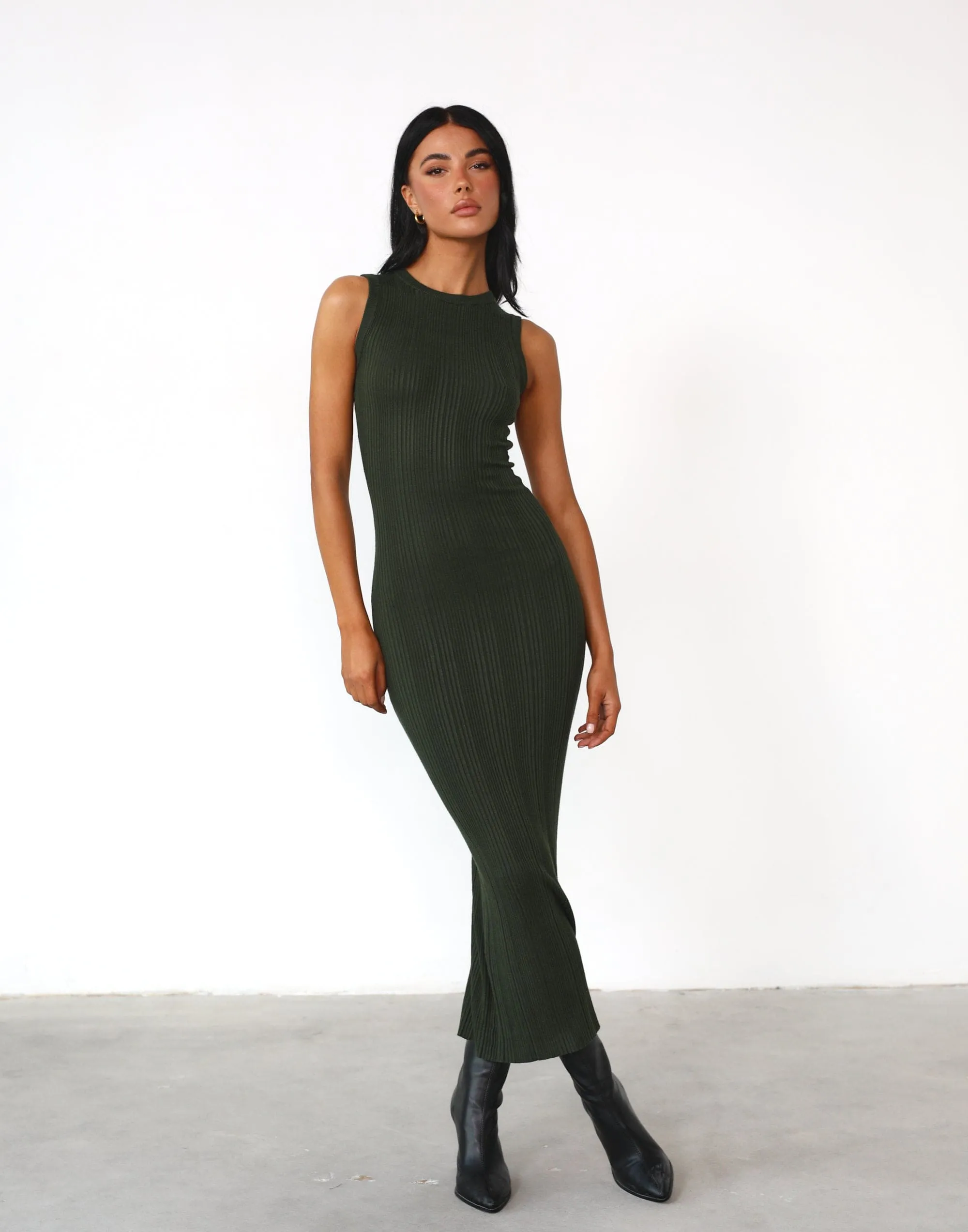 Hunter Maxi Dress (Moss)