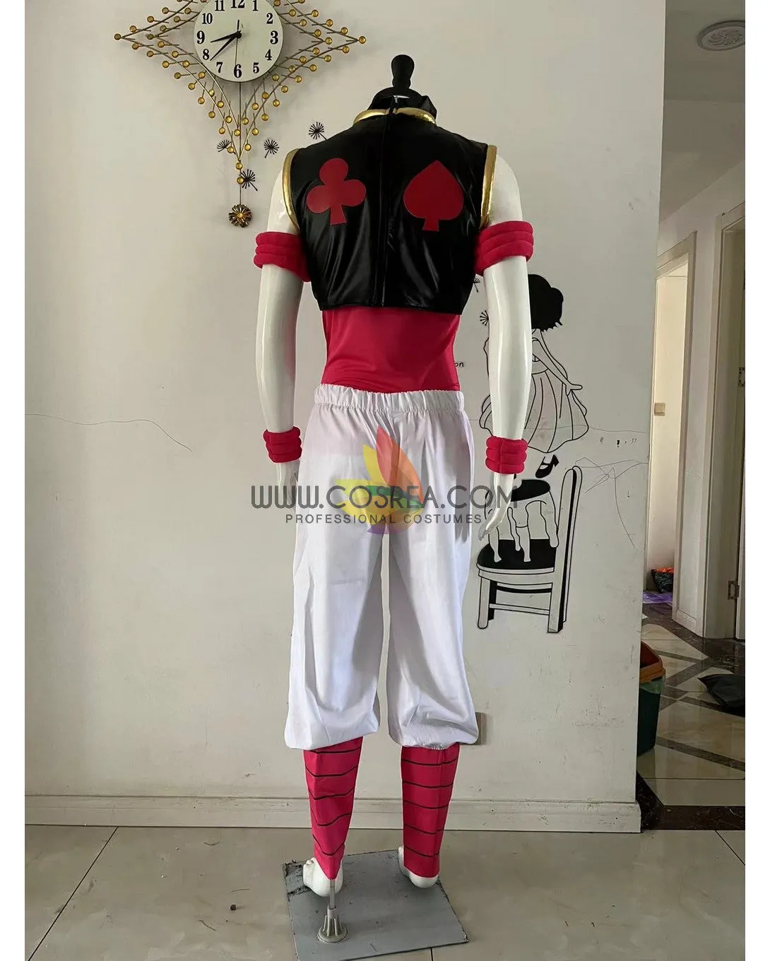 Hunter x Hunter Hisoka Stretch PU Leather Cosplay Costume