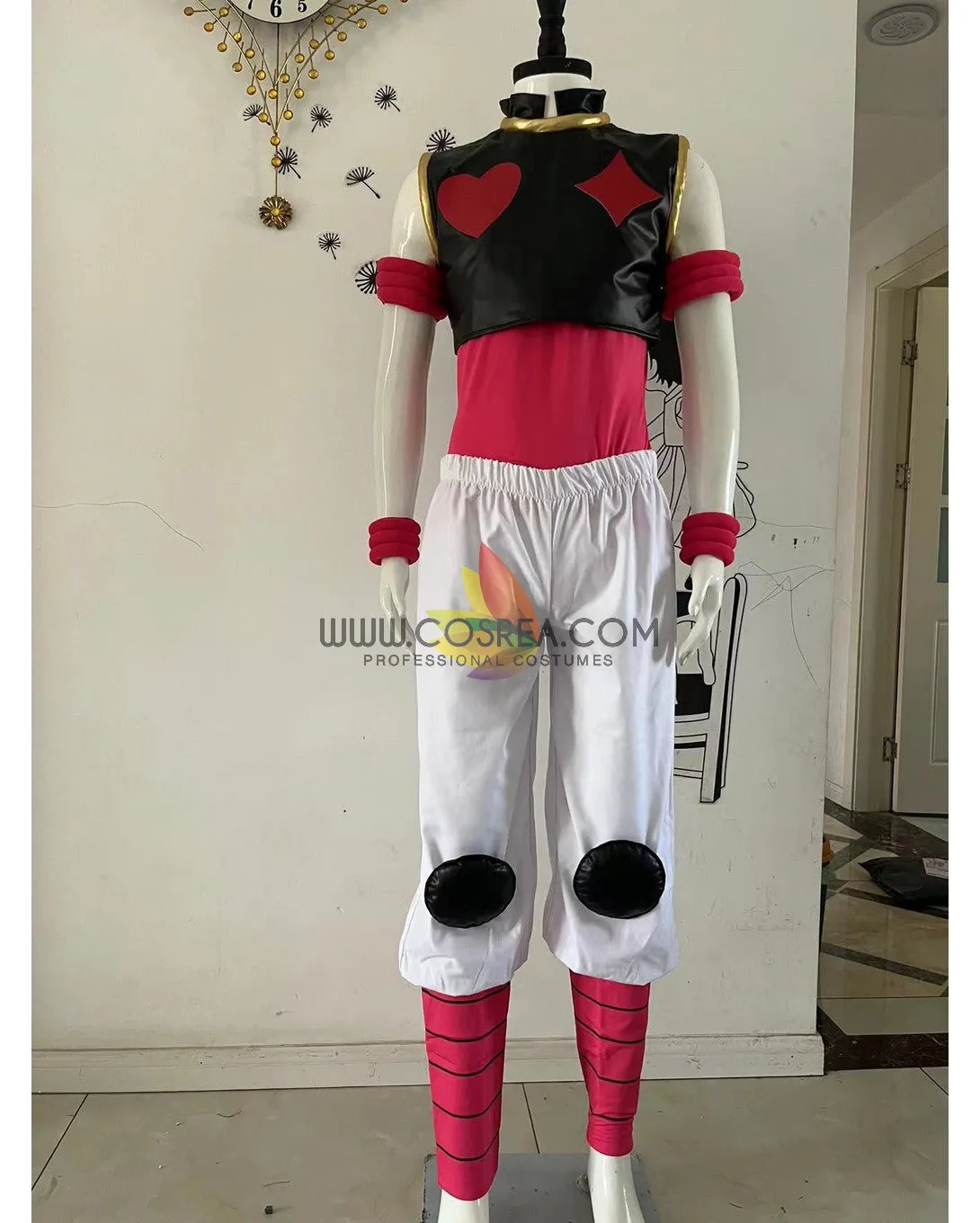 Hunter x Hunter Hisoka Stretch PU Leather Cosplay Costume