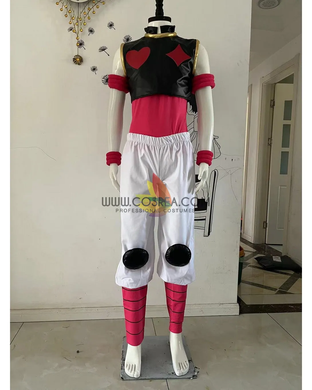 Hunter x Hunter Hisoka Stretch PU Leather Cosplay Costume