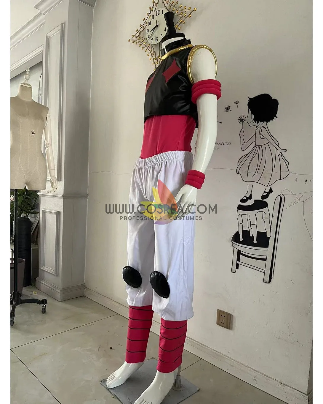 Hunter x Hunter Hisoka Stretch PU Leather Cosplay Costume