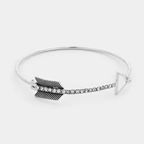 iLLASPARKZ Crystal lined arrow hook bracelet