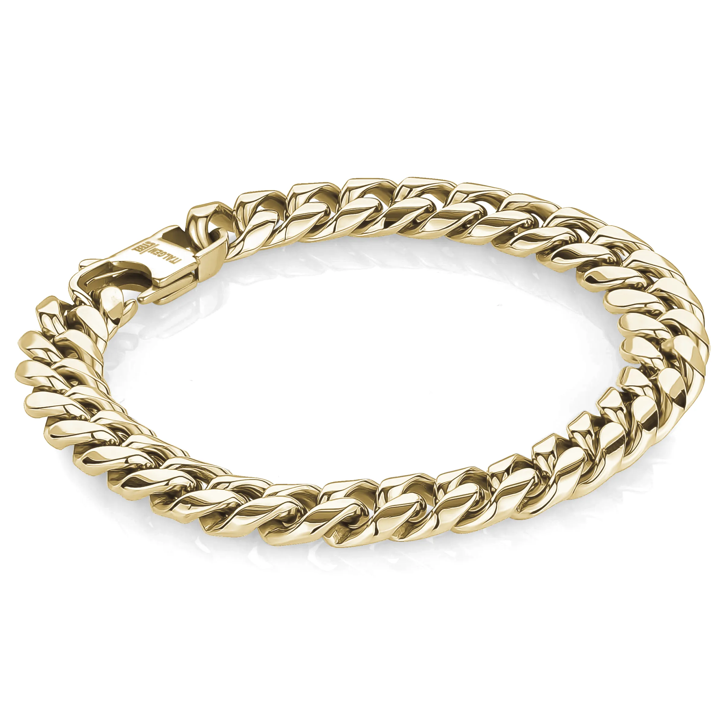 Italgem Steel 10MM Lined Cuban Bracelet