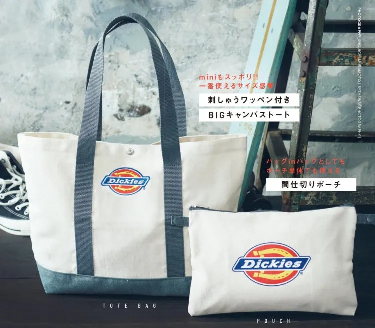 Japanese magazine gift Dickies Tote Bag  + Purse 2 in 1