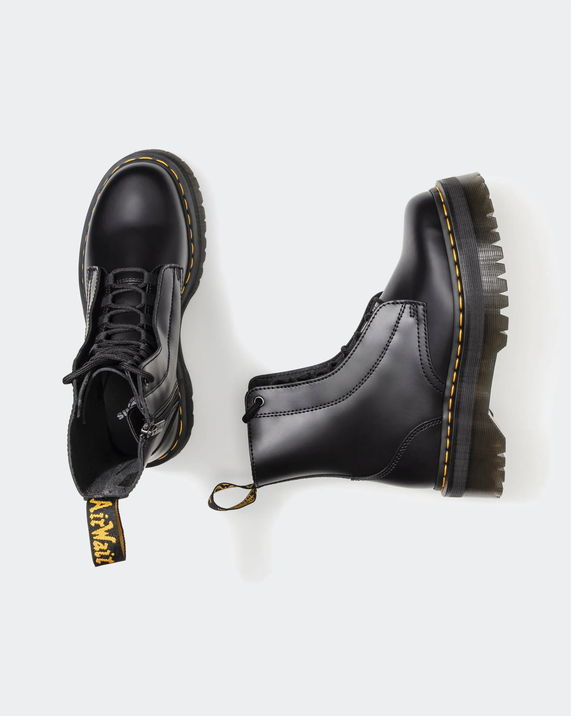 Jarrick 8 Tie Boot - Black Smooth