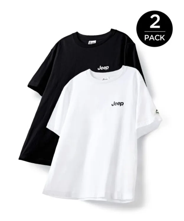 JEEP  |Pullovers Studded Street Style U-Neck Cotton Short Sleeves