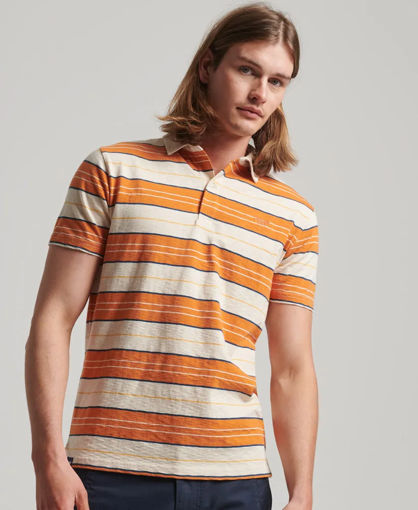 Jersey Stripe Polo | Oatmeal Stripe