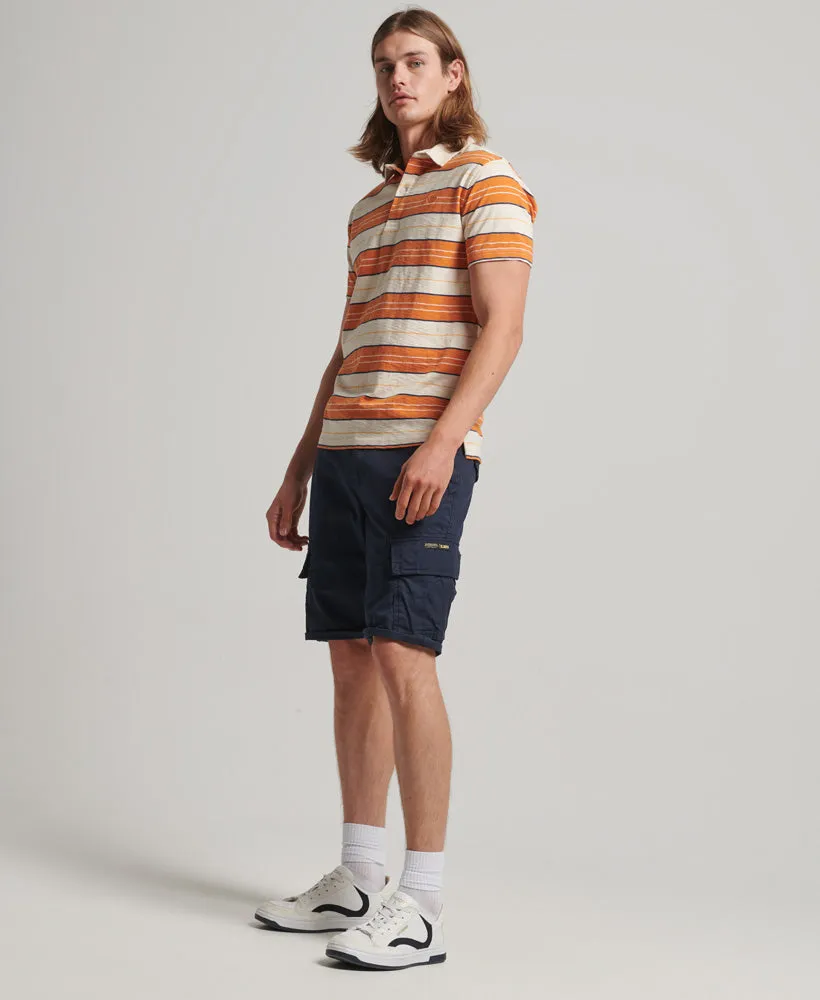 Jersey Stripe Polo | Oatmeal Stripe