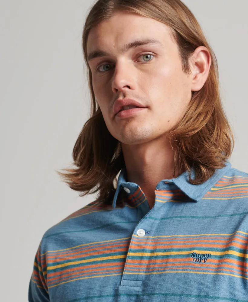 Jersey Stripe Polo | Pottery Blue Stripe