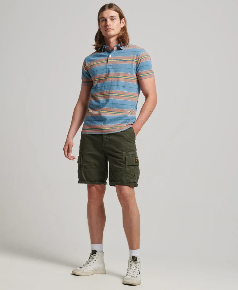 Jersey Stripe Polo | Pottery Blue Stripe