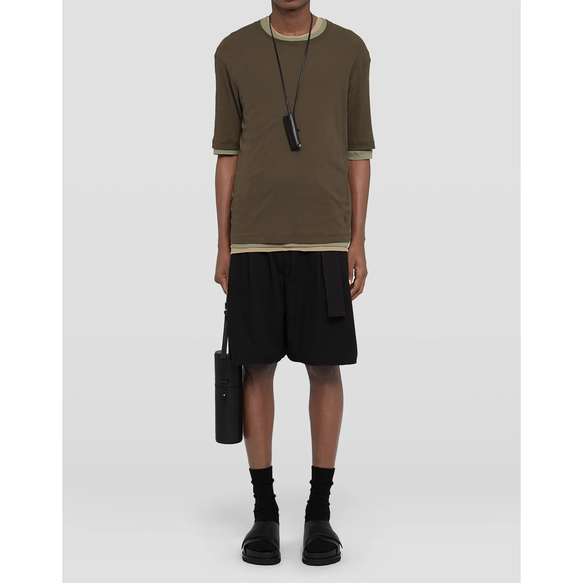 Jil Sander  |Crew Neck Pullovers Unisex Street Style U-Neck Plain Cotton