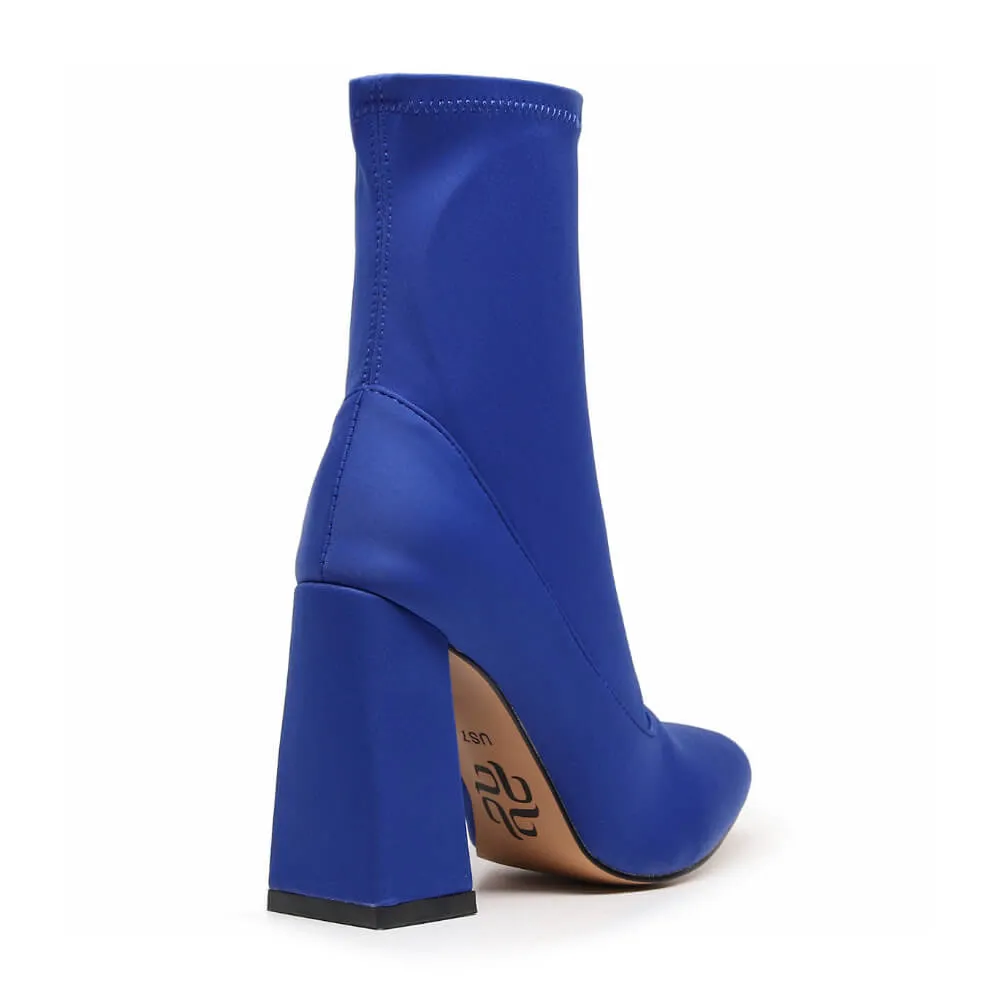 La Gogo Ankle Boot - Blue Lycra - Street Sole