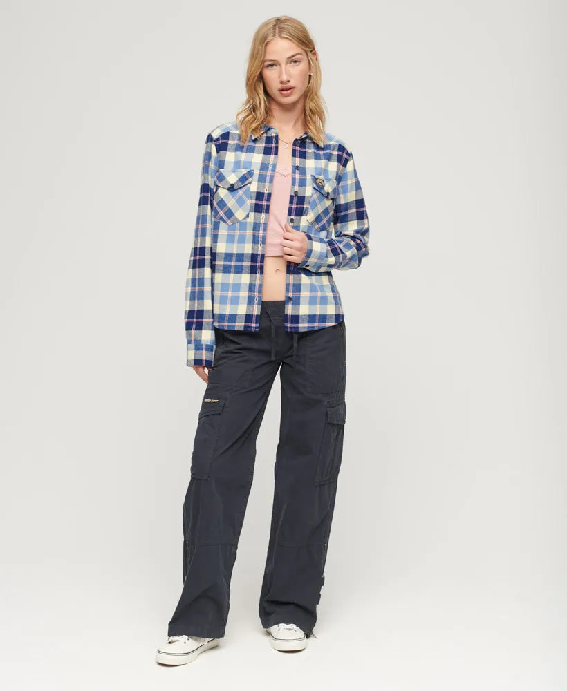 Lumberjack Check Flannel Shirt | Classic Blue Check