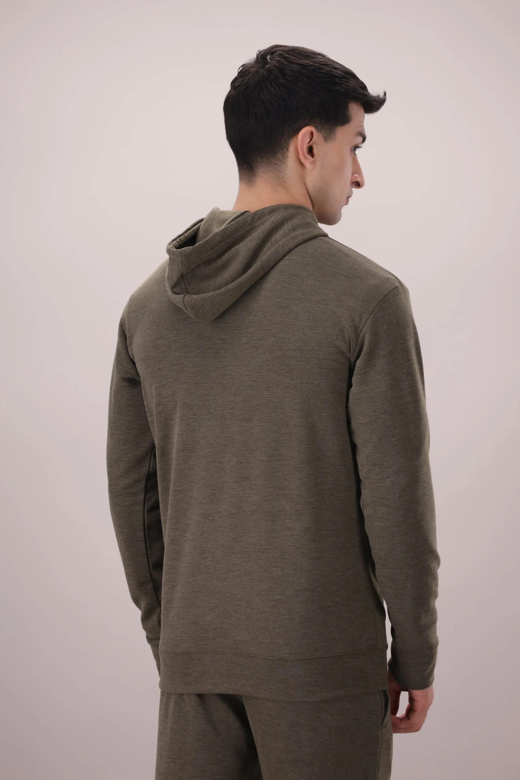 Luxe Stretch Olive Hoodie