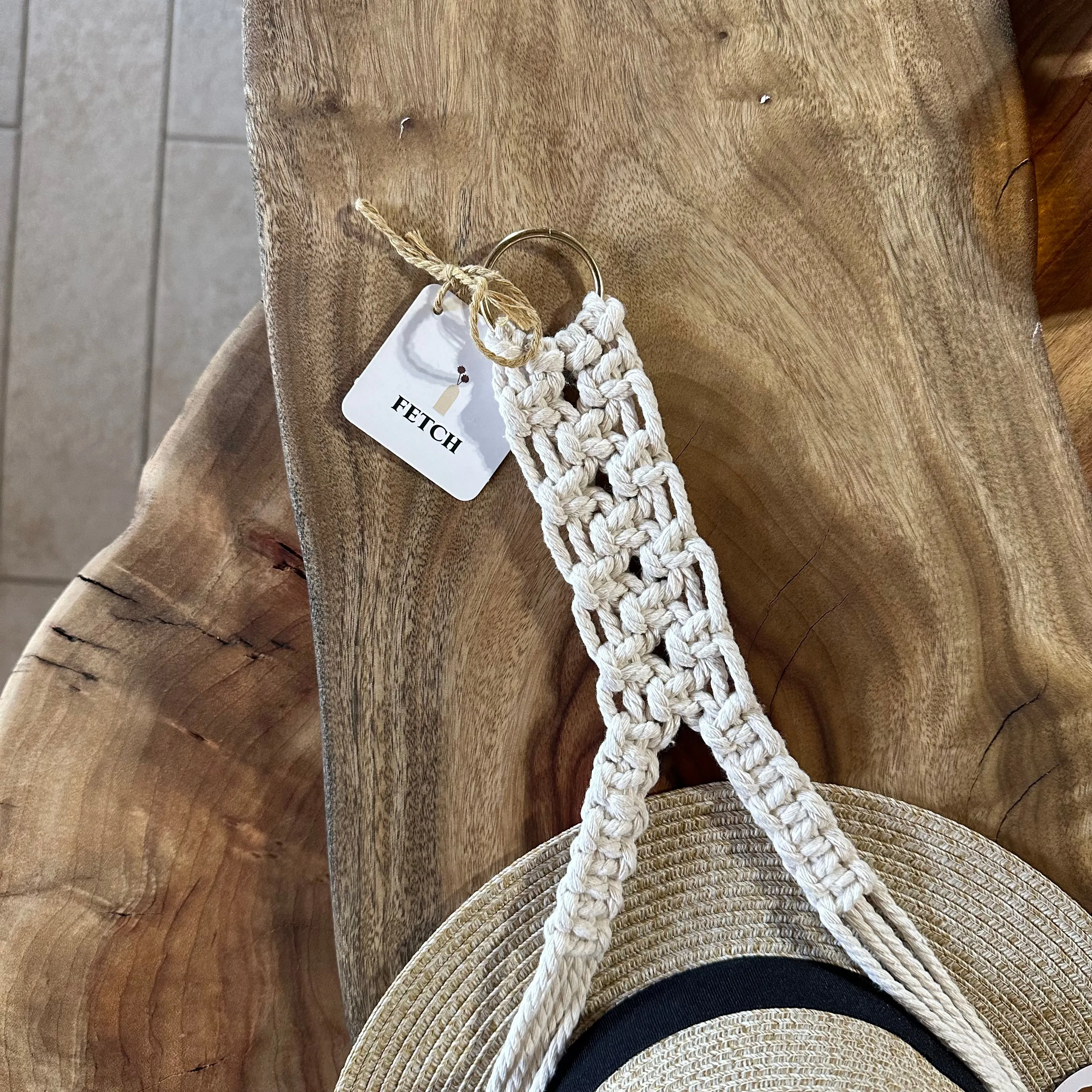 Macrame Hat Hanger