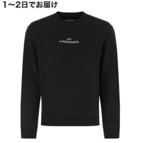 Maison Margiela  |Long Sleeves Cotton Logo Designers Sweatshirts