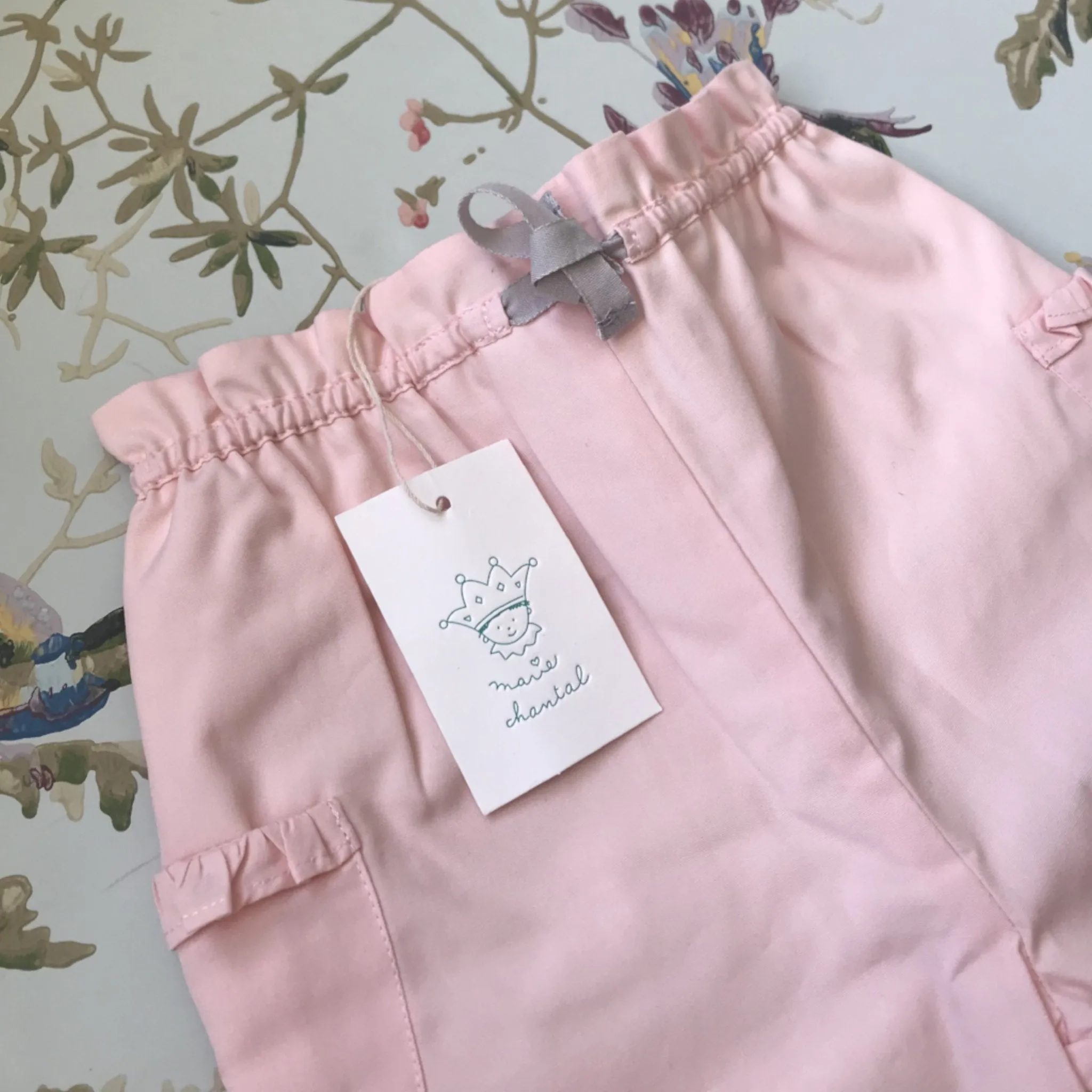 Marie-Chantal Pale Pink Cotton Trousers: 6 Months (Brand New)