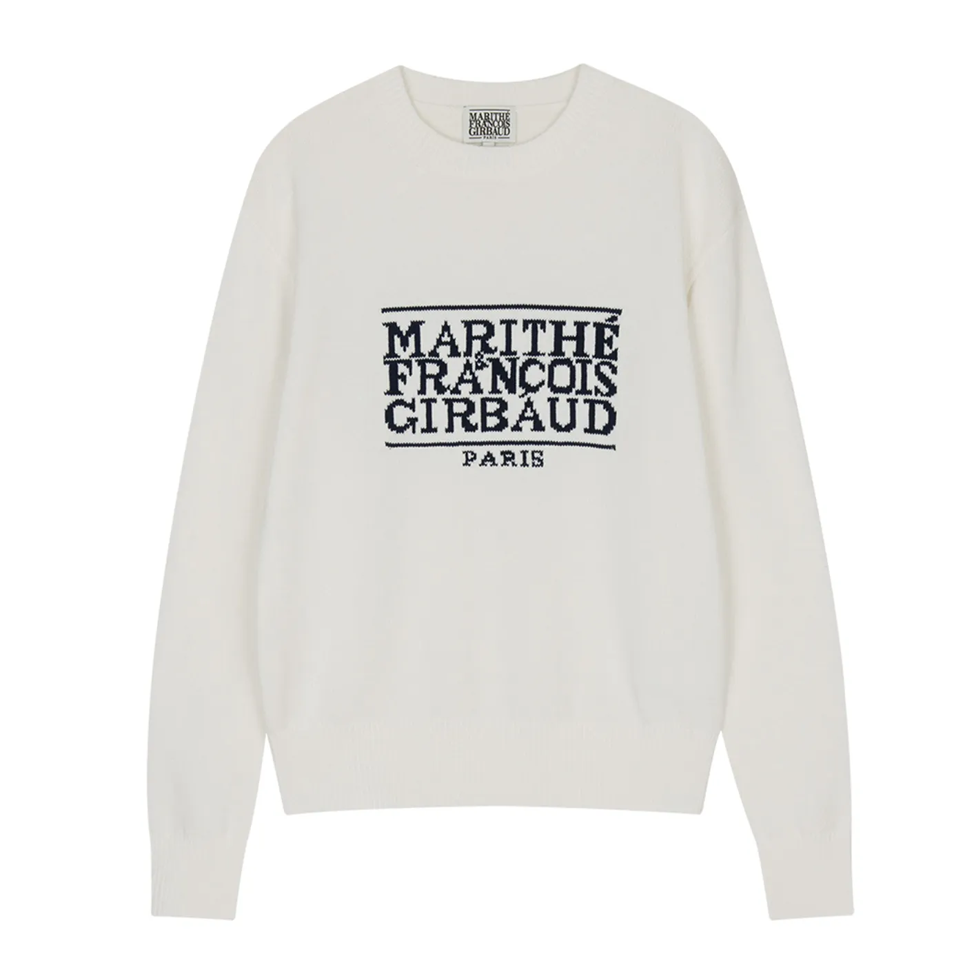 Marithe + Francois Girbaud  |Crew Neck Casual Style Unisex Wool Nylon Rib Street Style