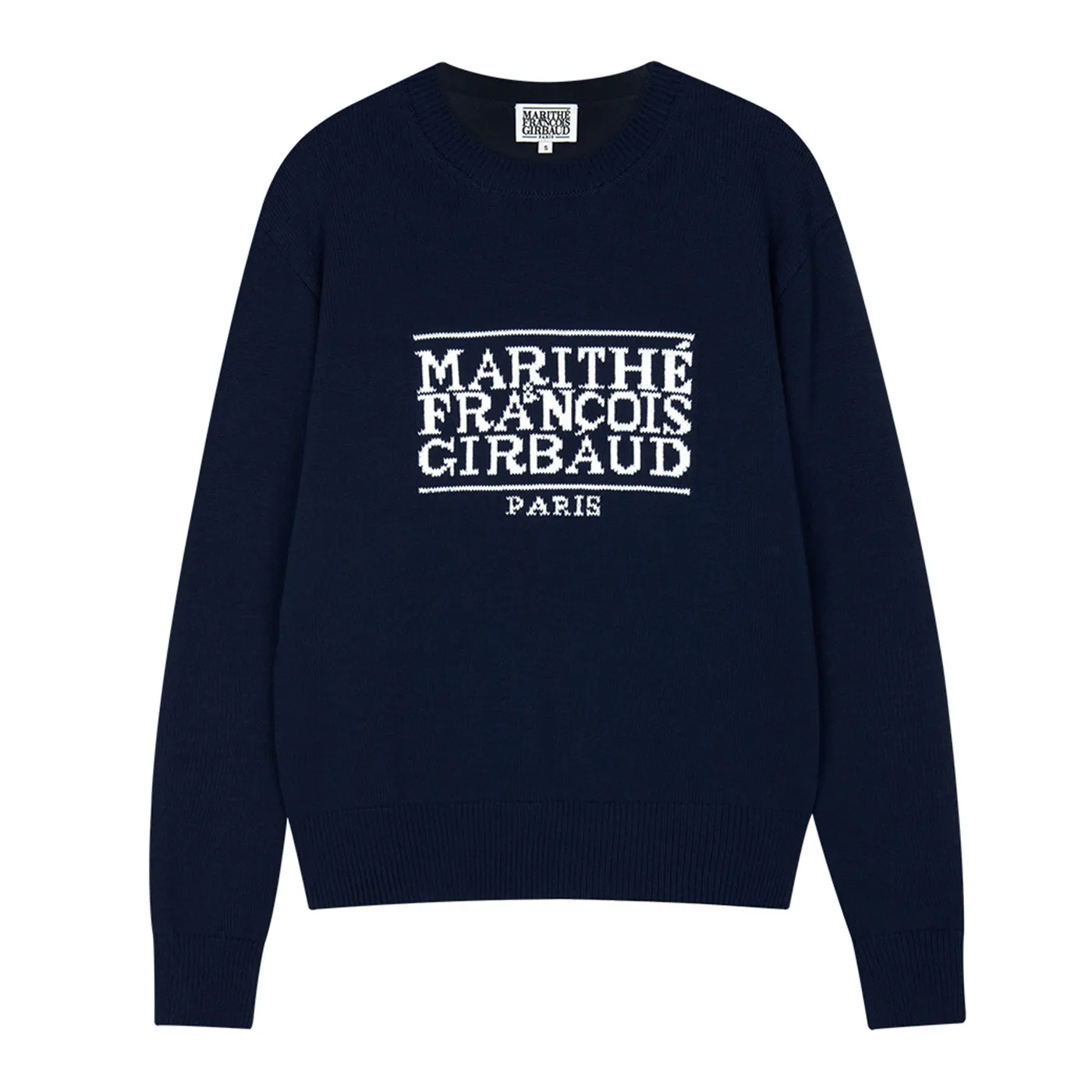 Marithe + Francois Girbaud  |Crew Neck Casual Style Unisex Wool Nylon Rib Street Style