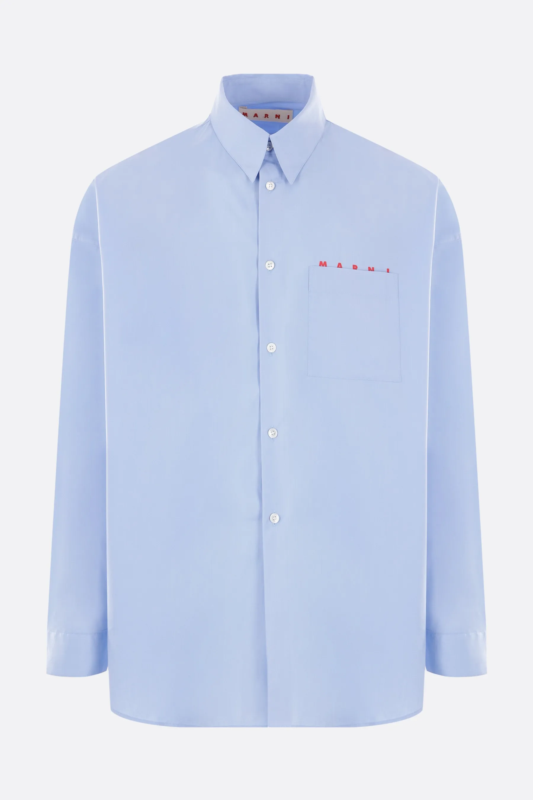 MARNI  |Long Sleeves Plain Logo Designers Shirts