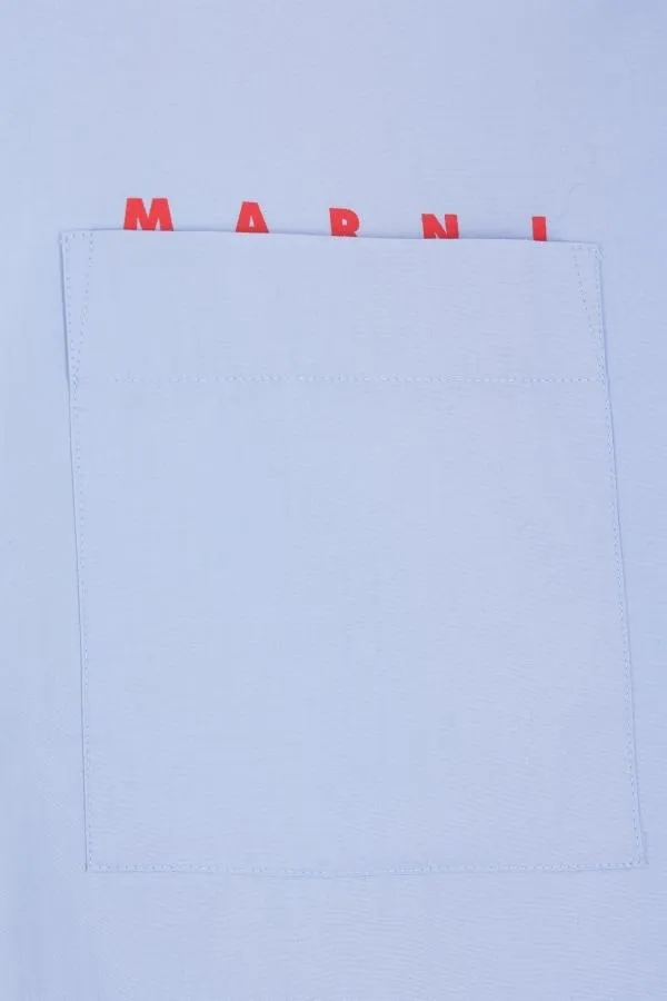 MARNI  |Long Sleeves Plain Logo Designers Shirts