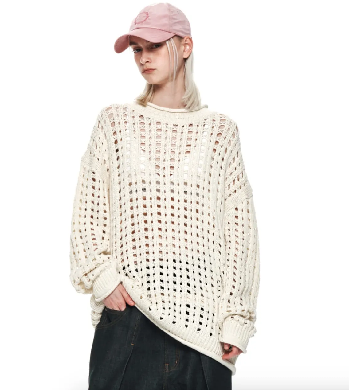 Matin Kim  |Crew Neck Casual Style Rib Street Style Long Sleeves Plain