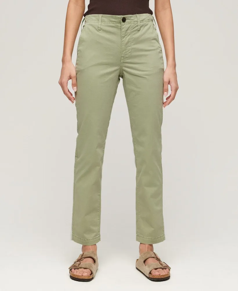 Mid Rise Chino | Dusty Mint Green