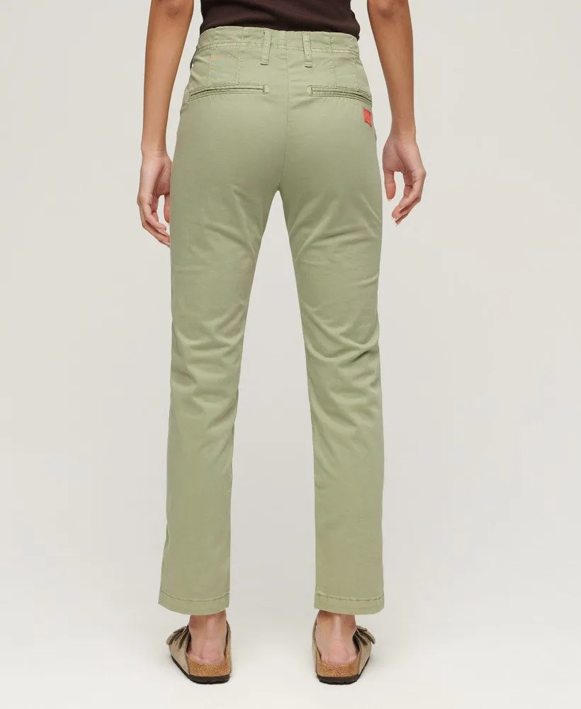 Mid Rise Chino | Dusty Mint Green