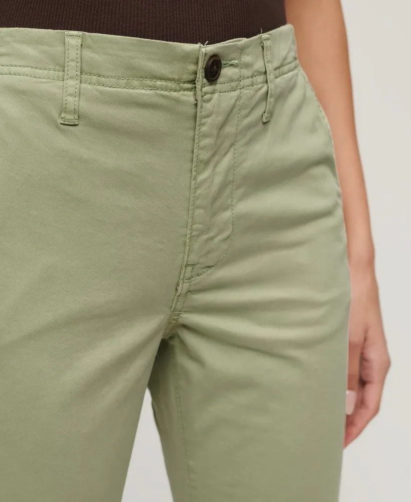 Mid Rise Chino | Dusty Mint Green