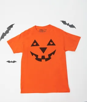 Orange Jack-O-Lantern Unisex Graphic Tee