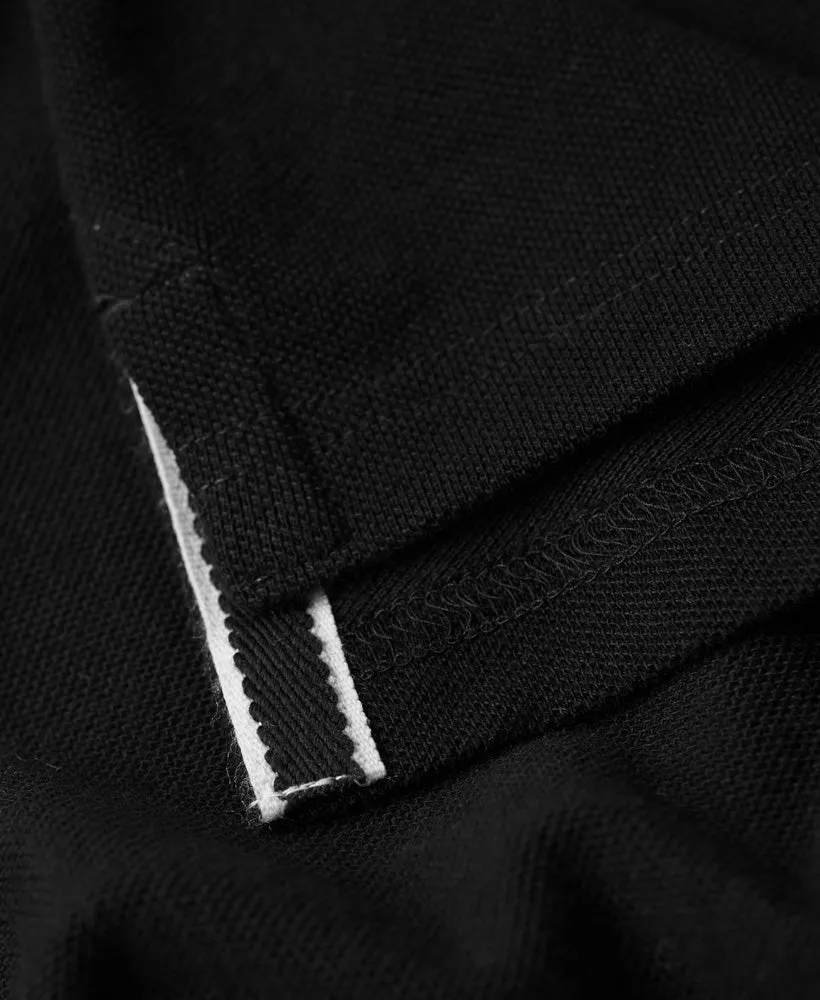 Organic Cotton Classic Pique Polo Shirt | Black