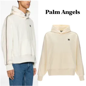 Palm Angels  |Pullovers Monogram Tropical Patterns Blended Fabrics