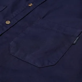 Paul Smith Button Down Garment Dyed Heavy Twill ShirtIndigo