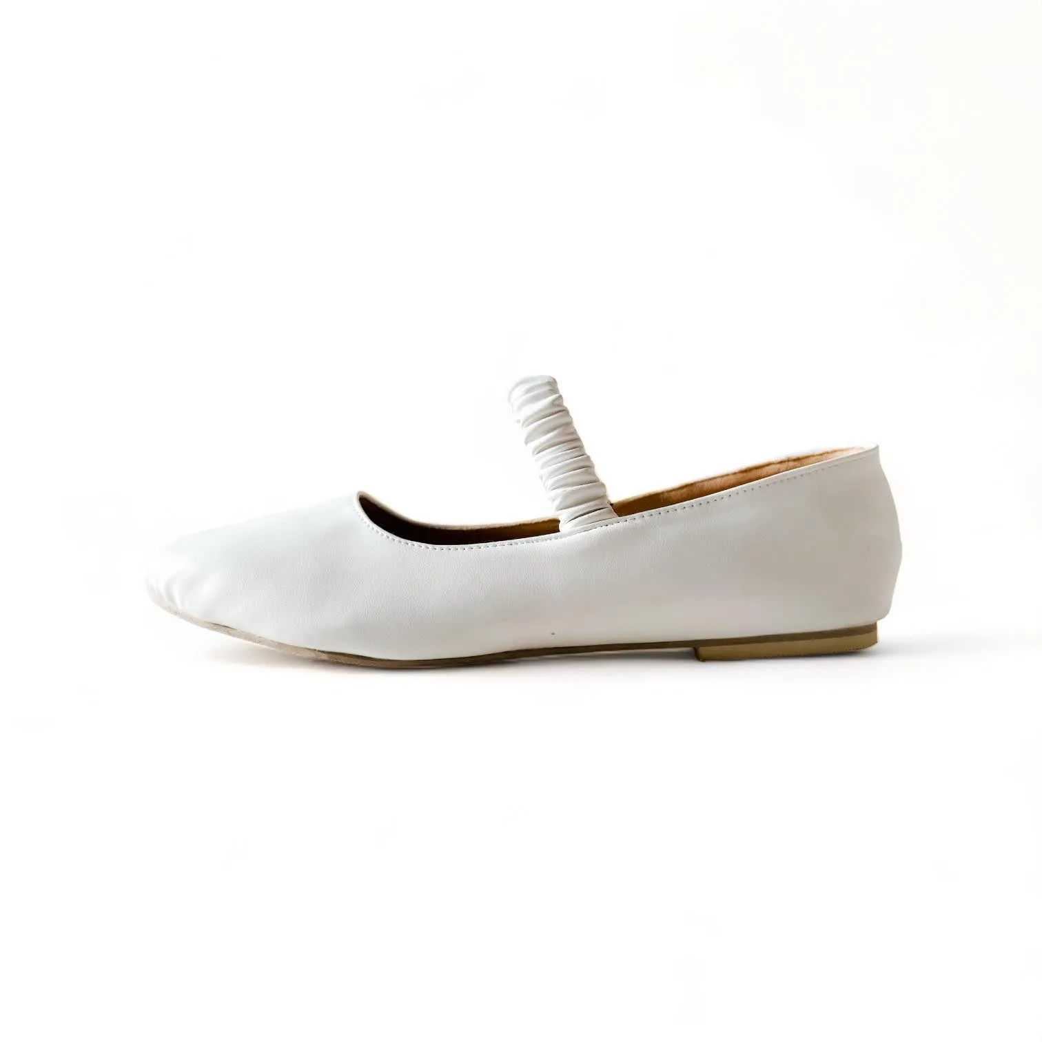 PEGGY Scrunch Strap Mary Jane Ballet Shoes